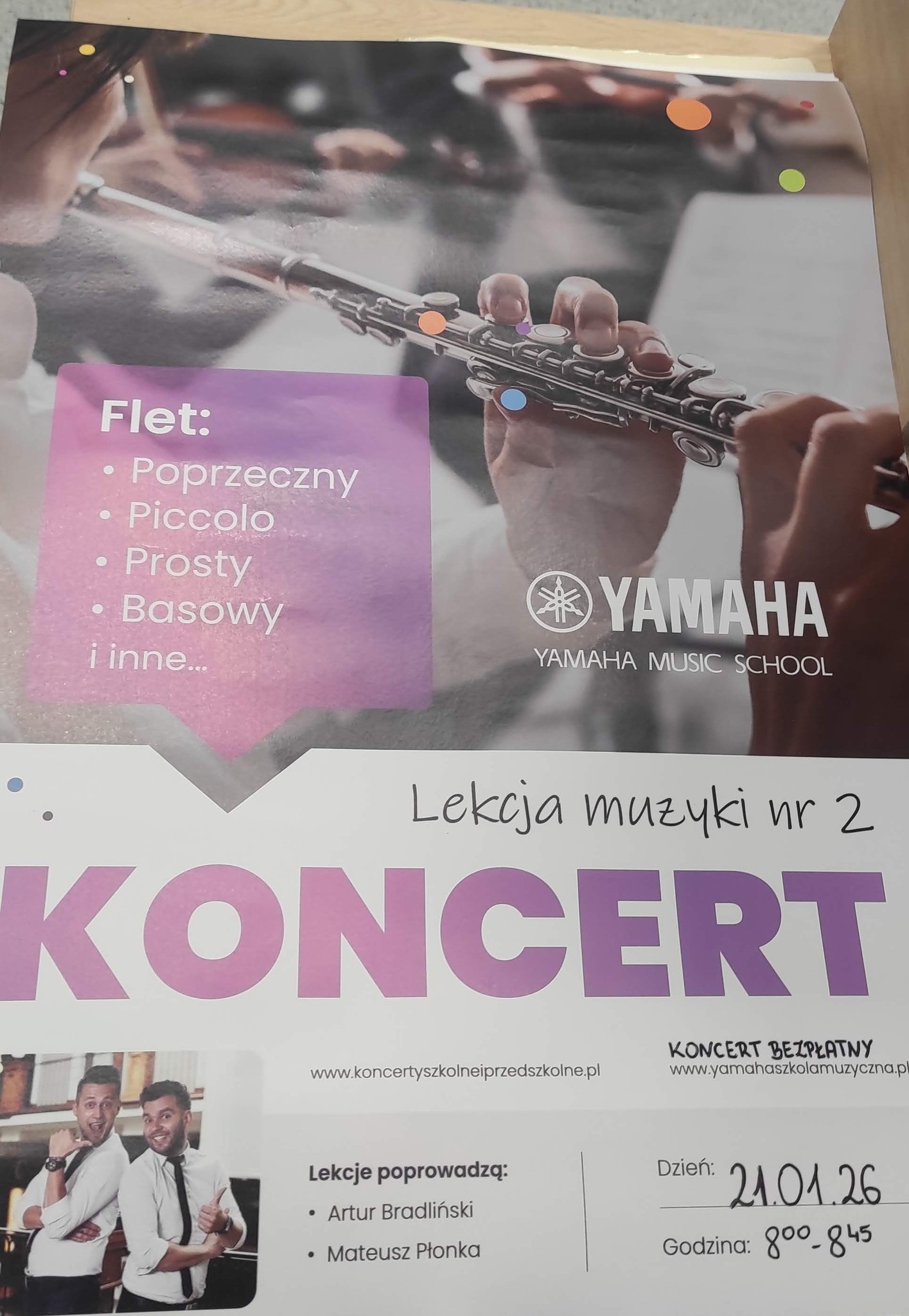 Lekcja muzyki z Yamaha Music School czyli wariacje na temat fletu na wesoło